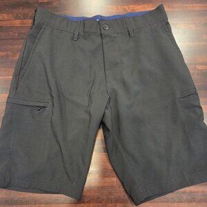 Black Nat Nast Hybrid Shorts Size 30